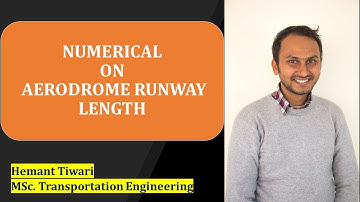 Airport Engineering - Numerical of Runway Design