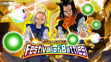 EZA TEQ ANDROIDS 17 & 18 VS. CHALLENGE THE LIMITS! FESTIVAL OF BATTLES! (Dokkan Battle)
