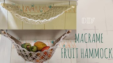 Easy to Make Macrame Fruit Hammock | Step by Step Tutorial | Fruit Holder| How to Macrame
