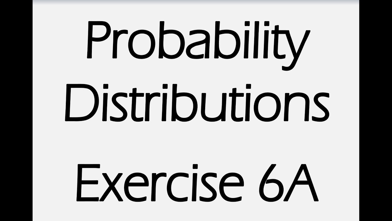 AS Maths - Statistics - Probability Distributions - YouTube