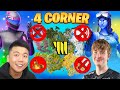 The 4 Corner Challenge in Fortnite! (EXTREME)