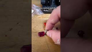 How can you tell a real ruby from a fake?