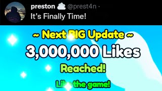 🥳Pet Simulator X Got 3 Million Likes for the New Update!