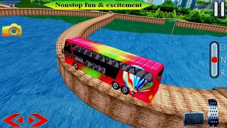 #1 Impossible bus driving sky tracks gameplay by wow kidz gameplay screenshot 4