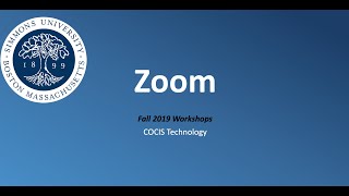Zoom Workshop