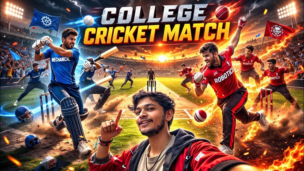 MECH vs ROBOTICS – The Most Intense College Cricket Battle Ever! 🏏