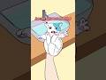 Kitty bath time (animation meme) 🎵by @ShotoverCanyonSwingQueenstown #shorts