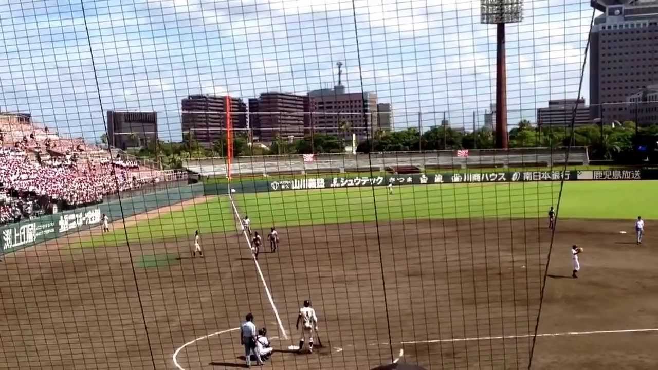 樟南vs鹿実 七回表鹿実の攻撃