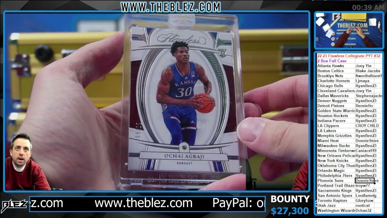 2022 23 Panini Flawless Collegiate Basketball Case Break 32 PICK YOUR