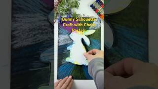 🖍️ Bunny Silhouette Craft with Chalk Pastels – Easy & Colorful Easter Activity!