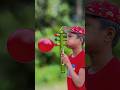 Bamboo Cut Slingshots with Three Colour Balloons Creation #art #handmade #natural