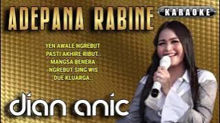 ADEPANA RABINE | DIAN ANIC | KARAOKE FULL LIRIK