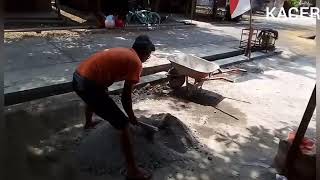membuat meja dapur (cor beton) part 1