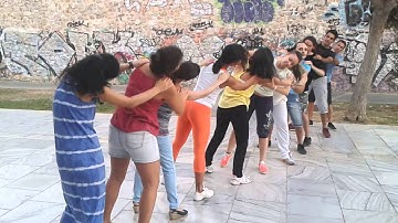 Athens,Greece practicing for IZFM 2014(zouk flashmob)