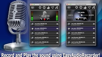 Easy Audio Recorder: recording audio in M4A, WAV, AIFF and CAF formats