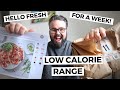 I tried Hello Fresh's LOW CALORIE range for a week!