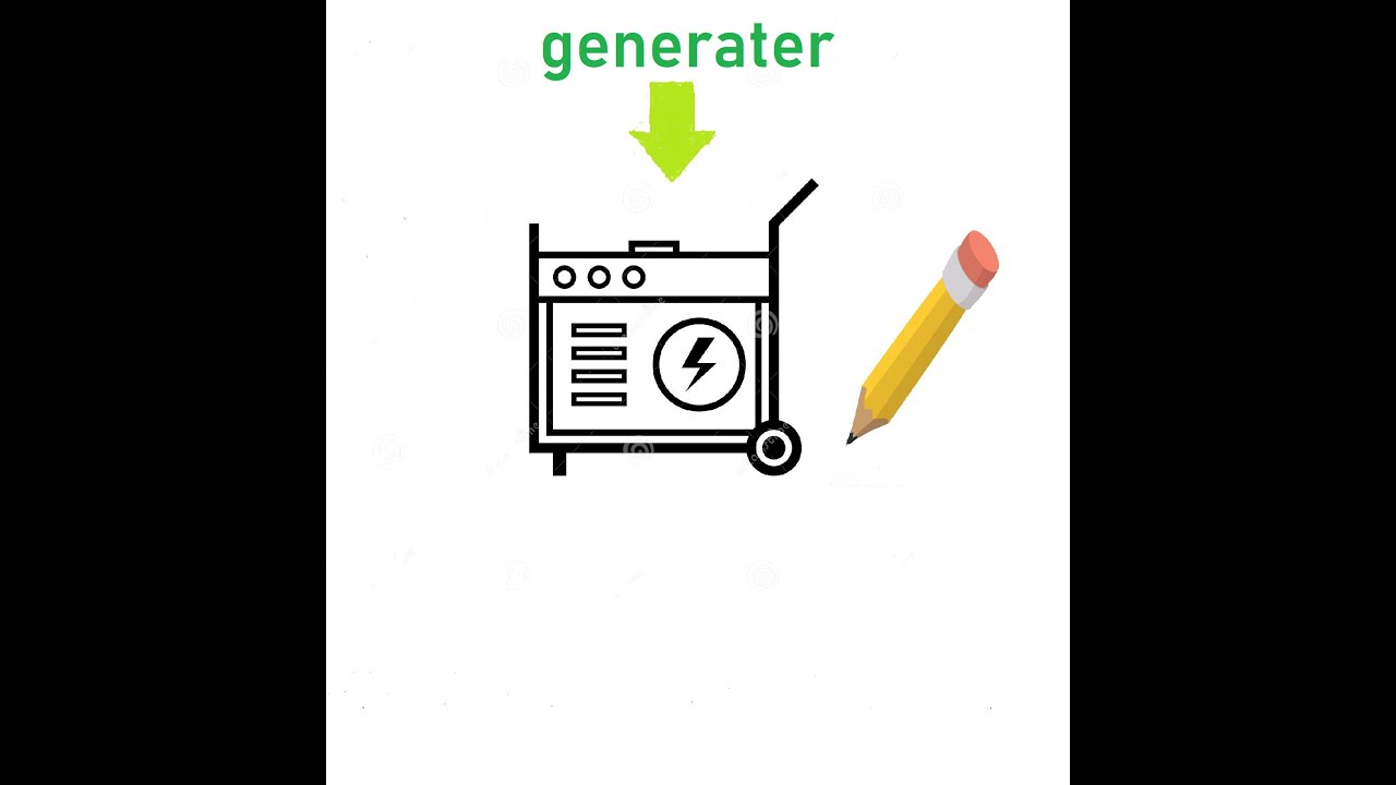 How to draw a generator - YouTube