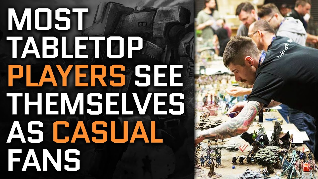 MOST Tabletop Players See Themselves As CASUAL - MECHS & MINIATURES