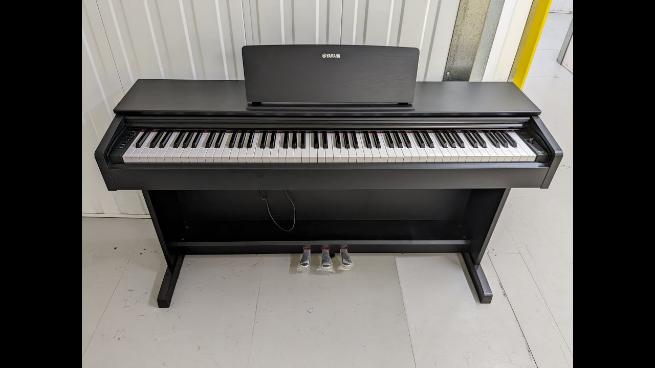 Yamaha Arius YDP-143 digital piano in satin black finish stock number 23223