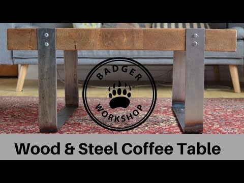 wood-&-steel-coffee-table