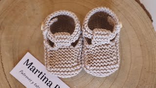 SANDALIAS DE PUNTO PARA BEBÉ | CÓMO TEJER SANDALIAS DE BEBE PASO A PASO dosagujas