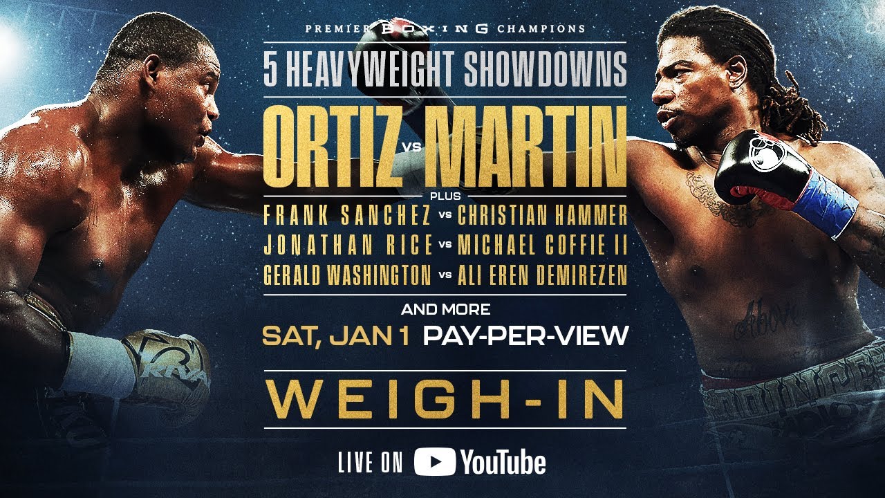 OFFICIAL WEIGH-IN Luis Ortiz vs Charles Martin Watch Live