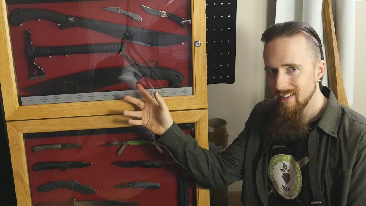 Review: Schrade Floor Cabinet - Neat Way to Display a Collection