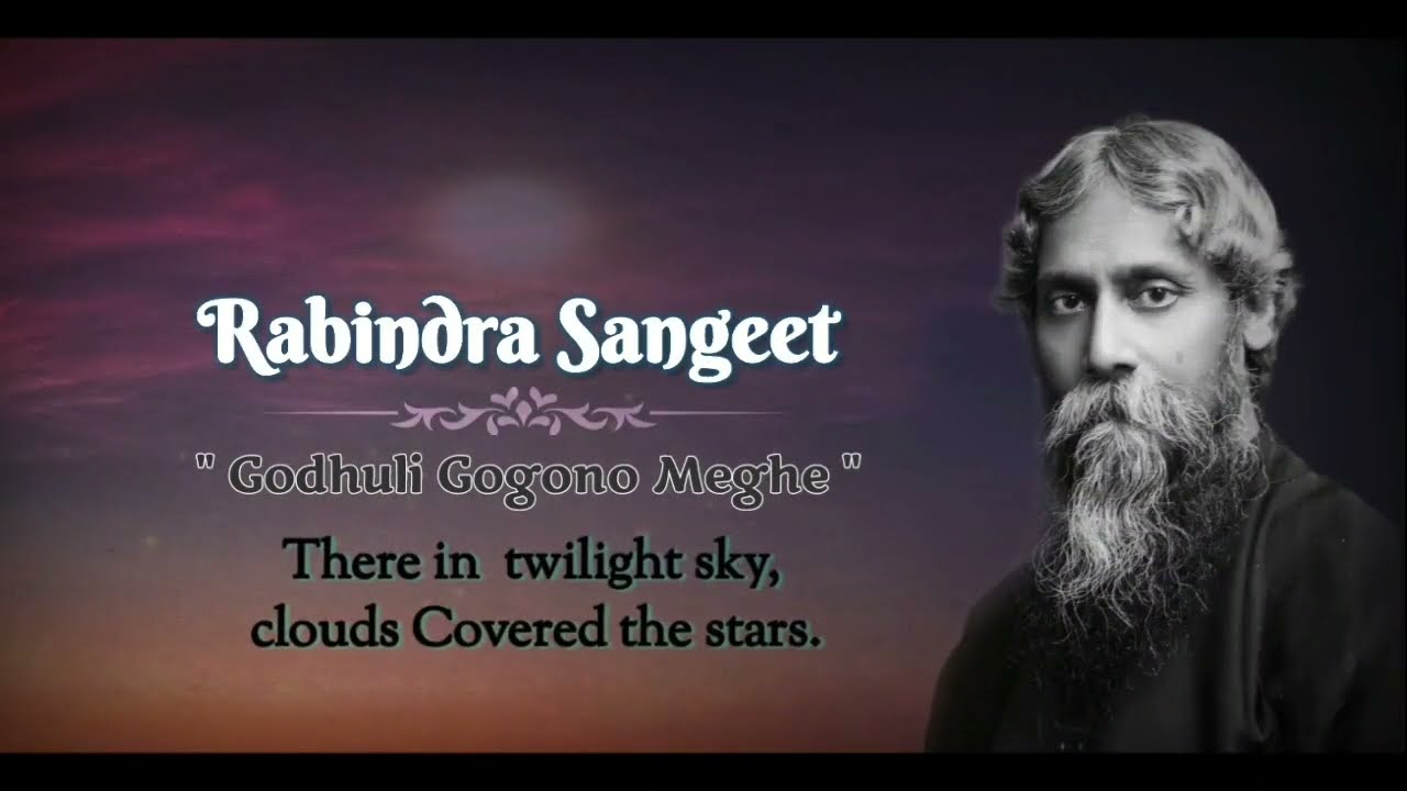 There in Twilight Sky || Godhuli Gogono Meghe || Rabindra Sangeet || English Version || Ankan