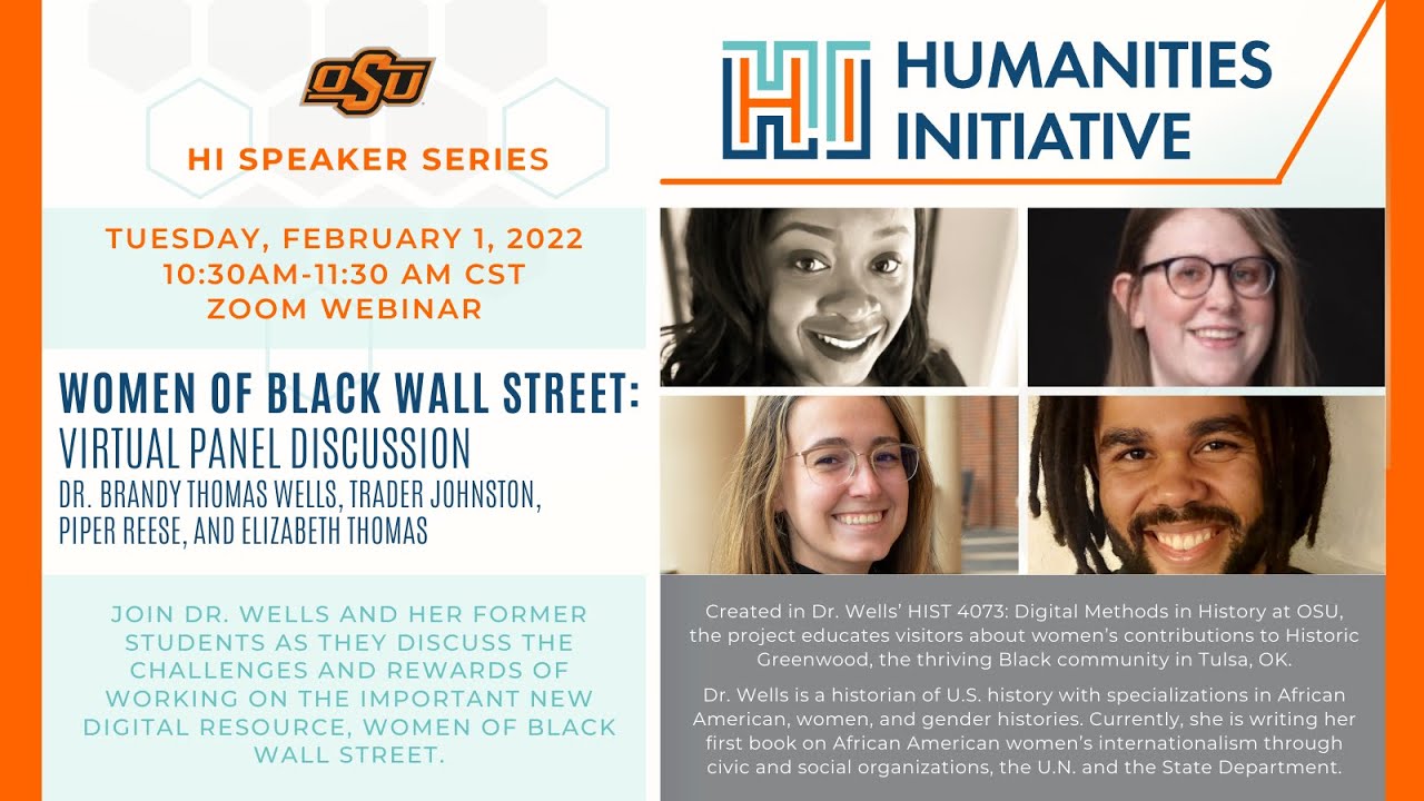 Women of Black Wall Street Virtual Panel Discussion YouTube