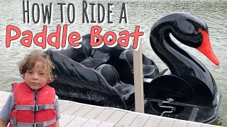 How to Ride A Paddle Boat ⎮ Riding a Paddle boat on the Lake Riding Paddle Boat