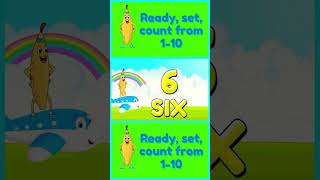 Run Banana Run Presents: Counting Numbers 1-10 🍌         #kids #kidslearning #banana #numbers