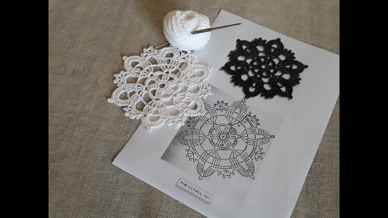 Цветочный мотив крючком. Часть 1.