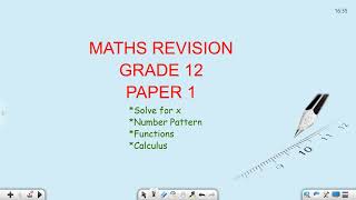 Krazifizix Grade 12 Maths May June 2021 P1 Revision Part 1