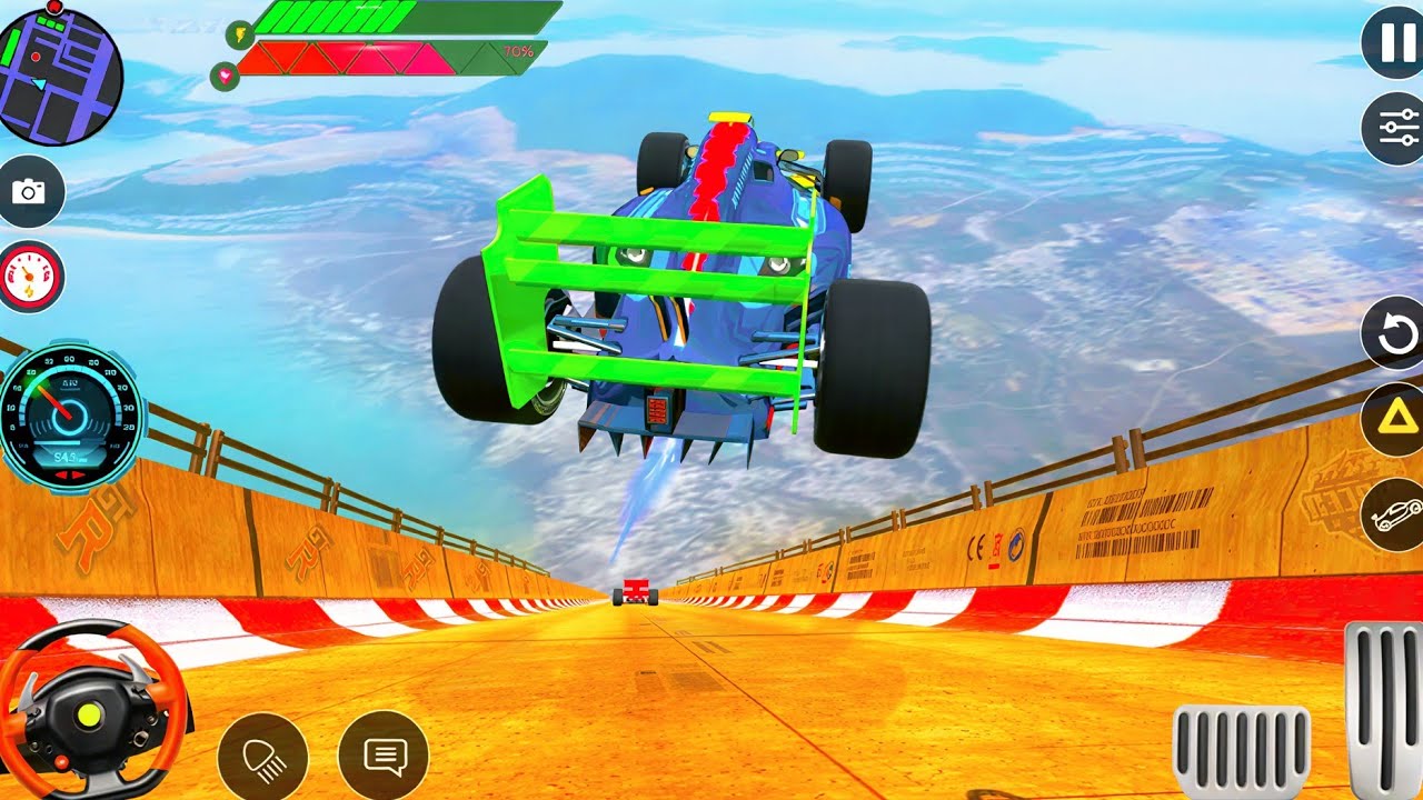 Formula F1 Car Racing Stunts 3D -Impossible Mega Ramp GT Car 3D ...