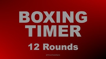 Boxing Timer 🔴 12 Rounds x 3 minute with + 1 Minute Breaks 🥊 Training Timer 🥊 (No Music)
