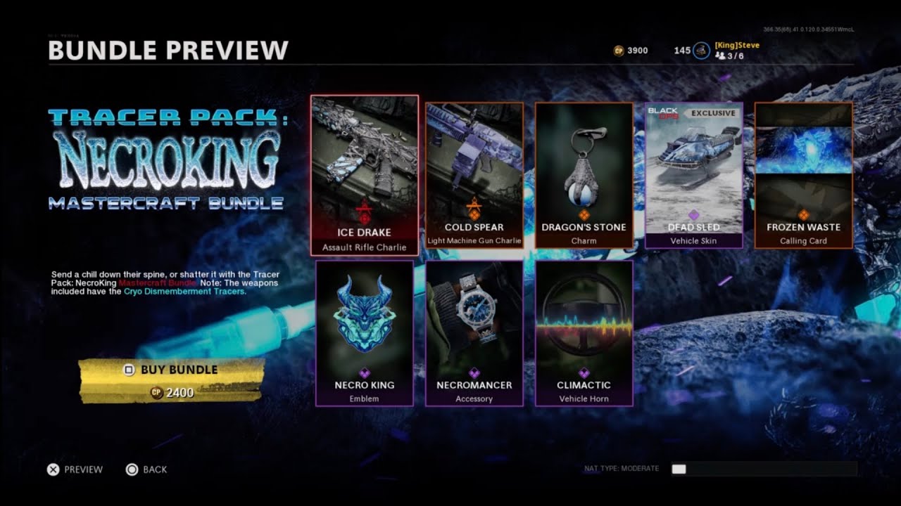 Call Of Duty Cold War Tracer Pack NECROKING MASTERCRAFT BUNDLE TOO OP
