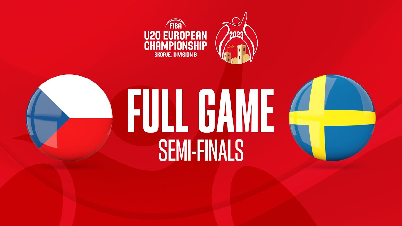 SEMI-FINALS: CZE v Sweden | Full Basketball Game | FIBA U20 European Championship 2023