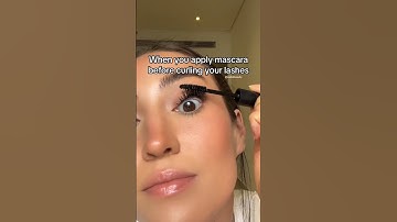 Curled lashes all day ✨ #makeup #lashcurler #mascara #lashes #lashhack