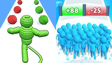 Rope-Man Run VS Count Master Max All Levels Gameplay Android,iOS NEW UPDATE