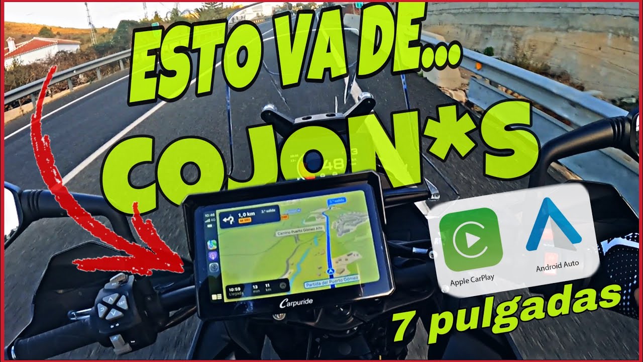 ANDROID AUTO Y APPLE CARPLAY PARA MOTO CON CARPURIDE W502 / GINESSOT 