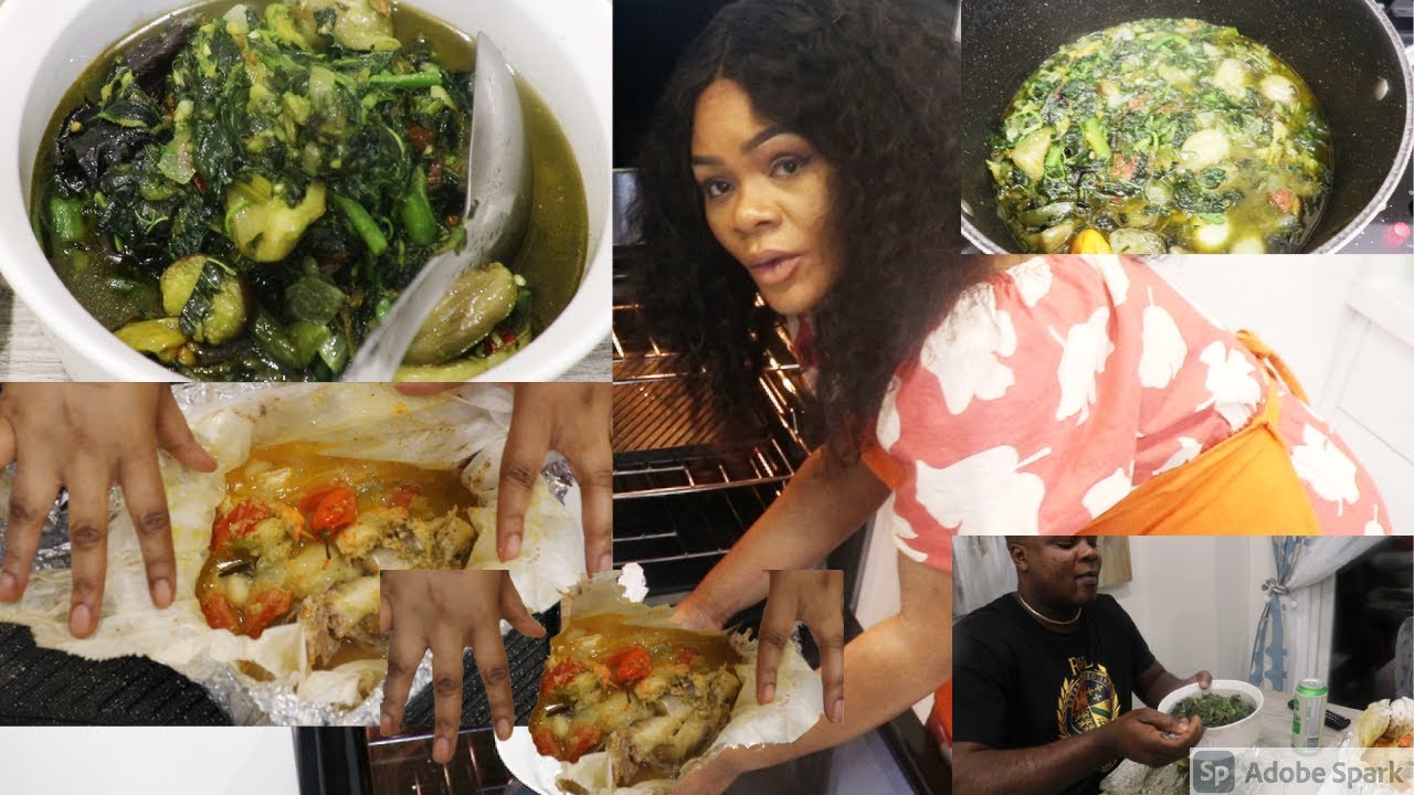 Recette Légumes vert et Poisson chat étouffe au crevettes| Astuce comment garder les legumes vert