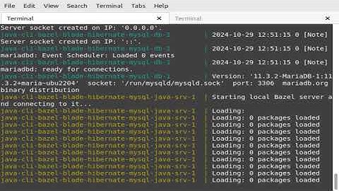 Programming {{ java bazel blade hibernate mysql }} api