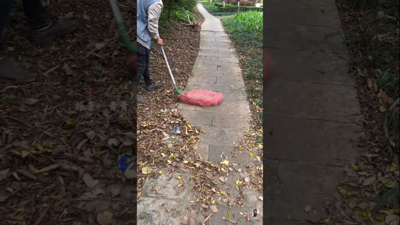 “Big Broom in Action: Spotless in Seconds! 