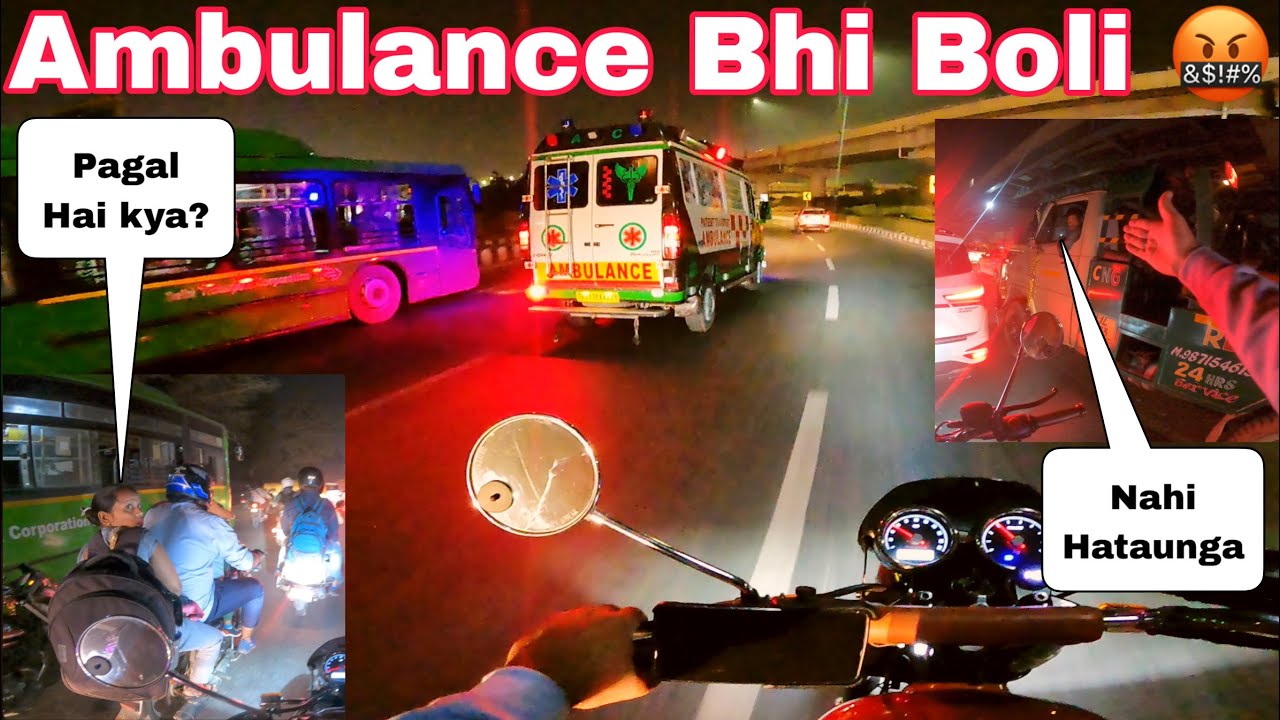 Life Is Important 🥺🚑 🚨 | Ambulance🚑 V/S Traffic 🤬 | NCR BIKERZ |