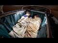 Camping en voiture  la fin de lhiver dans une petite camionnette japonaise