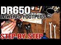 DR650 ProCycle Lowered Foot Pegs Install