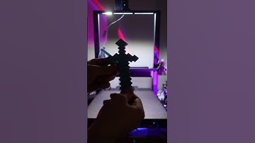 Minecraft Diamond Sword 3D Printing #3dprinting #3dprinting#3dprinted #minecraft #3dprint