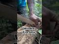 Life Skills, wooden fire saw #primitivefirelighting #campfire