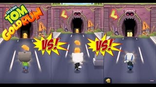 Talking Tom Gold Run: CATCH THE RACCOON ✔ Tom VS Agent Angela VS Deputy Hank (Short version) HD screenshot 5