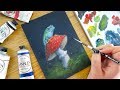 MY FIRST OIL PAINTING IN 3 MONTHS 🎨 Oil Painting Time Lapse